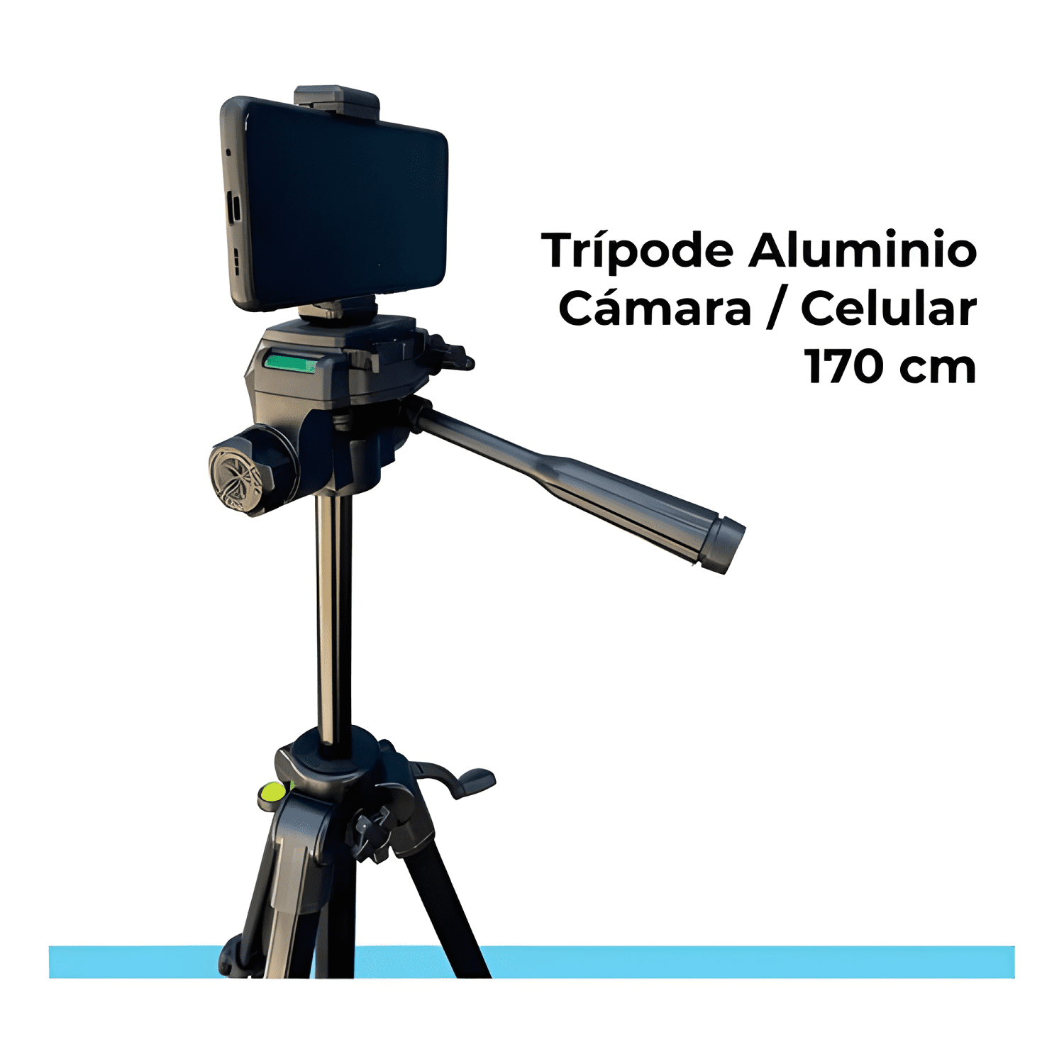 Trípode Celular Camara Portátil Aluminio 170 Cm Profesional-4