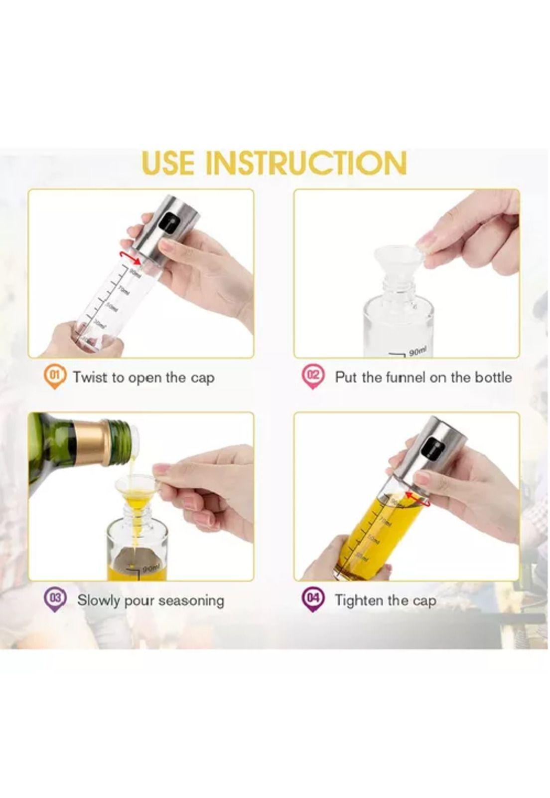 2 botellas rociadoras pulverizadoras para aceite y vinagre-4