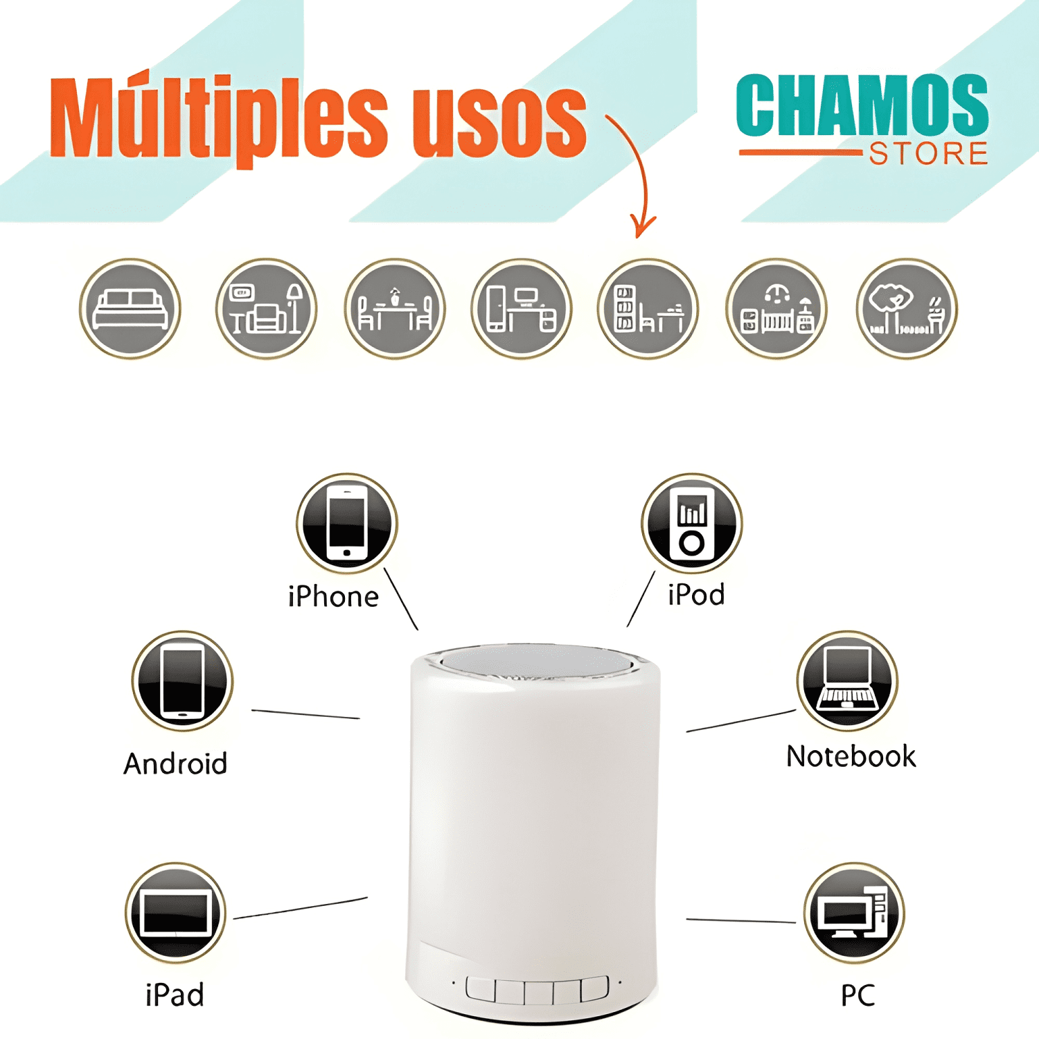 Parlante portátil táctil bluetooth con luces led-3