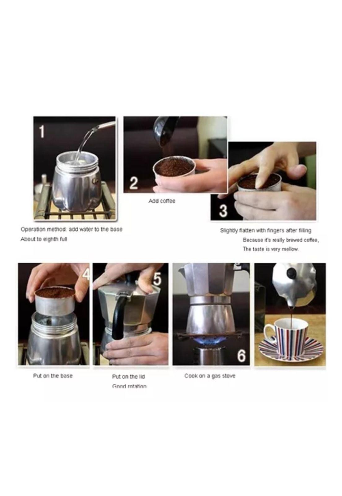 Cafetera italiana express de 9 tazas con moledor eléctrico-4