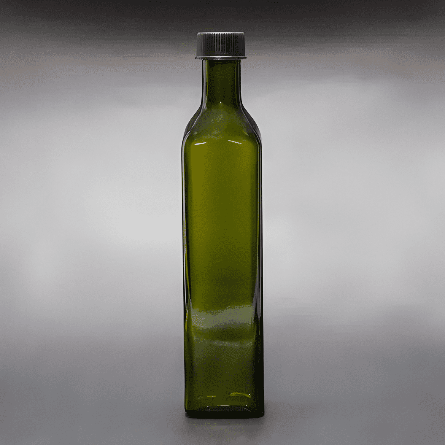 Botella de vidrio base cuadrada 500 ml 10u, verde-1