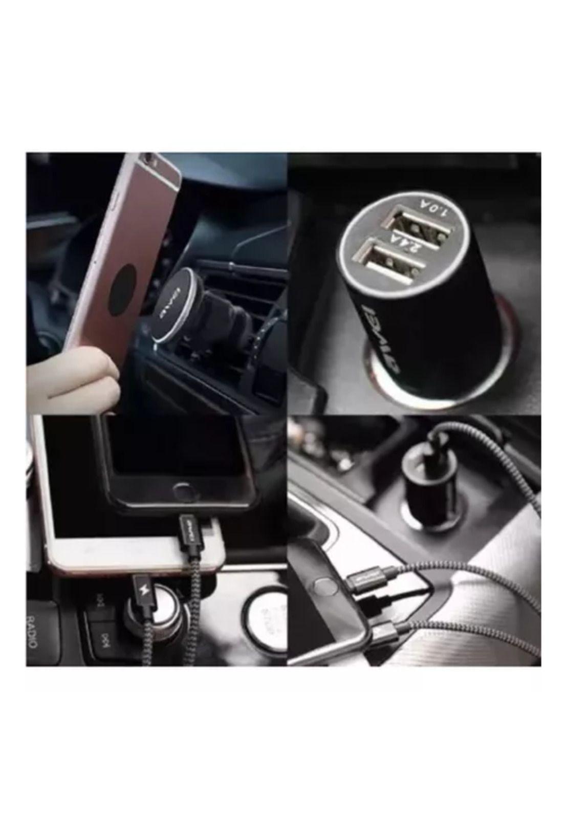 Cargador rápido auto portacelulares Awei-3