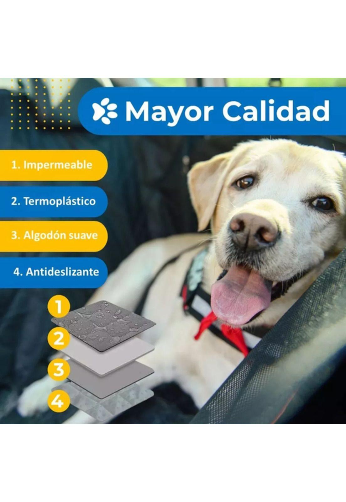 Protector funda cubre asiento auto perros mascotas Petpal negro-3