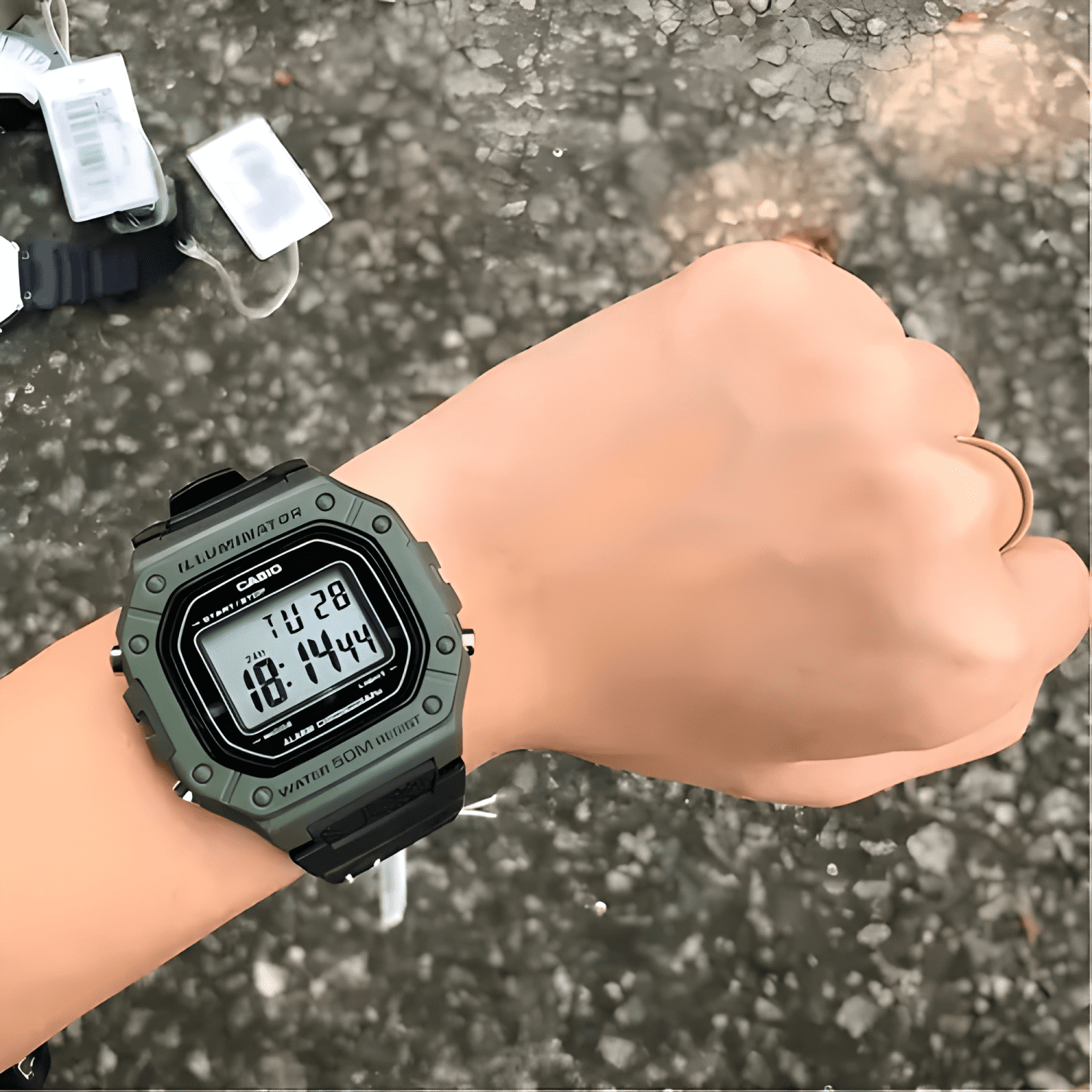 Reloj de pulsera casio youth w-218h-3a, digital, para #2-3