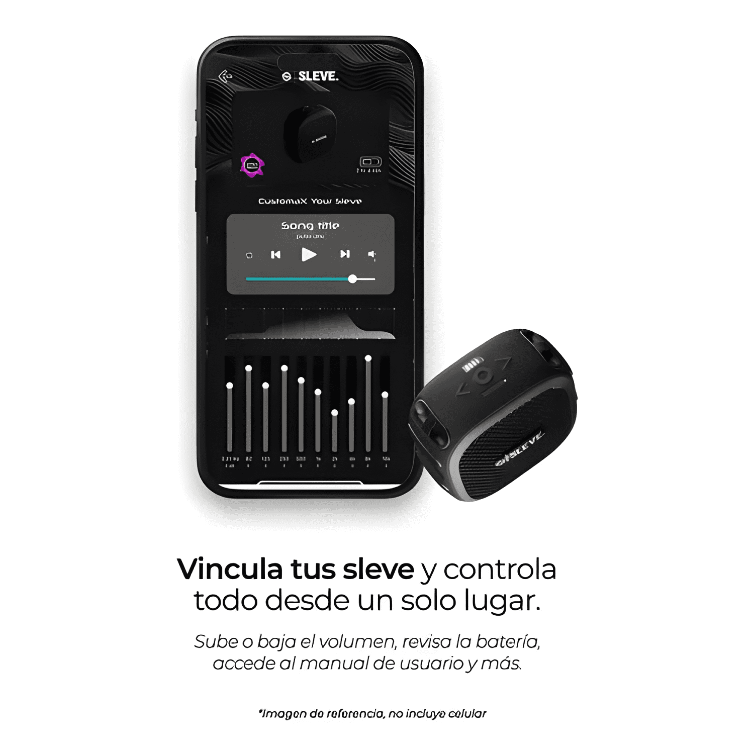Parlante bluetooth boom go Negro-2