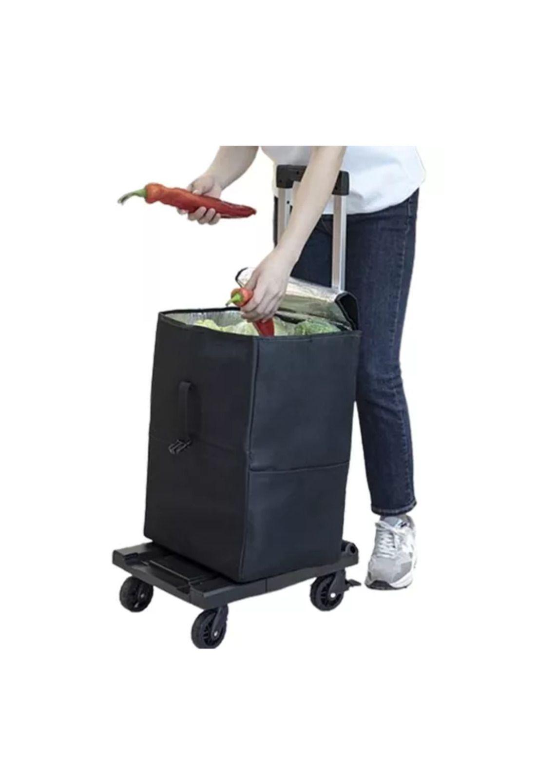 Carro de carga plagable tipo plataforma 300 k color negro-4