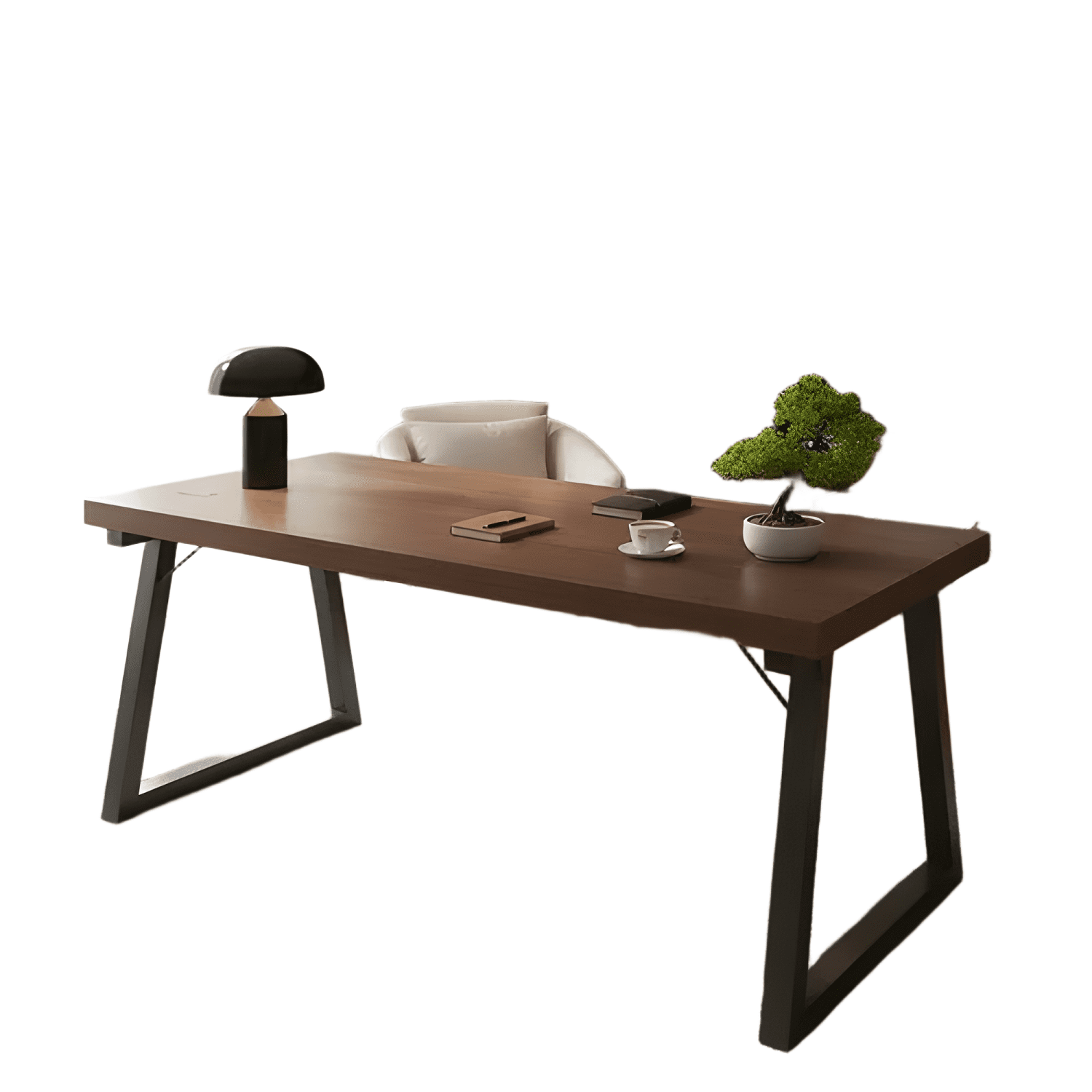 Escritorio pata metal oficina 100x60x75cm gruesa 30mm #4-0