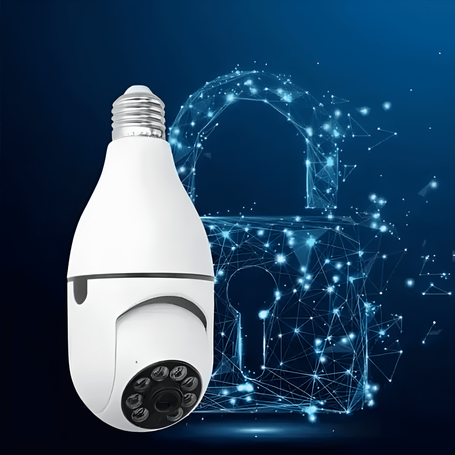Camara Ip Ampolleta Panorámica Wifi /app Tuya/e1-2