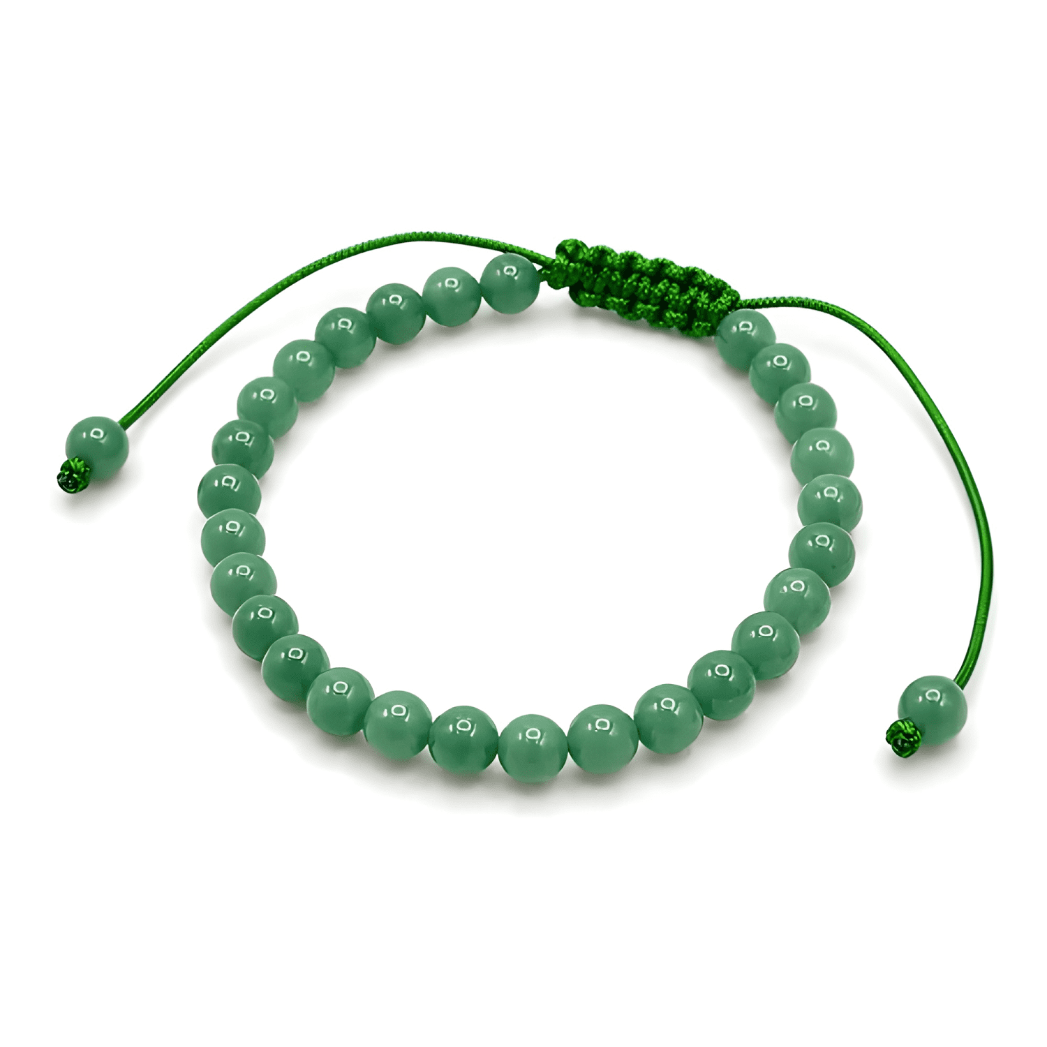 Pulsera piedra jade natural ajustable protección-0