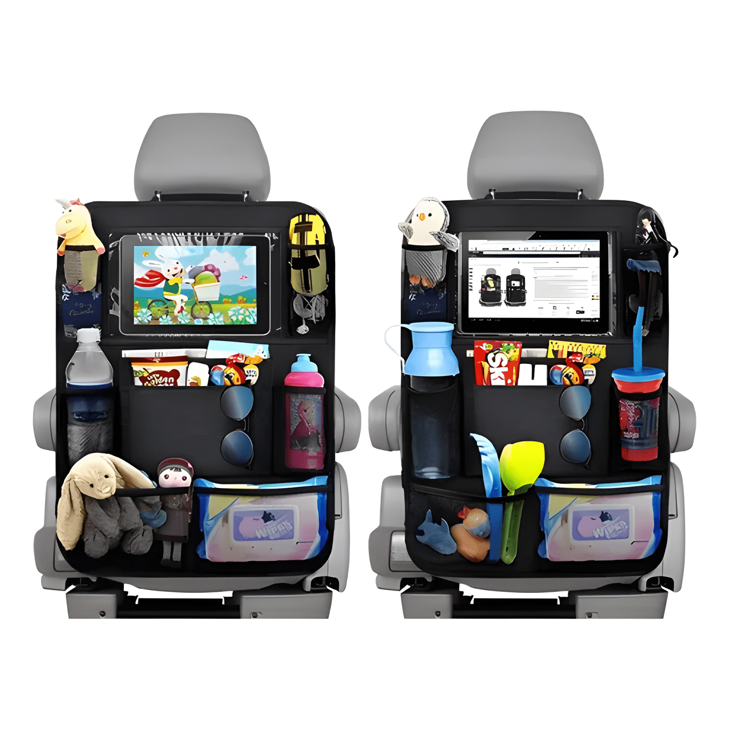 Pack 2 Organizador De Asiento Trasero Con Soporte( ) Ne #484-0
