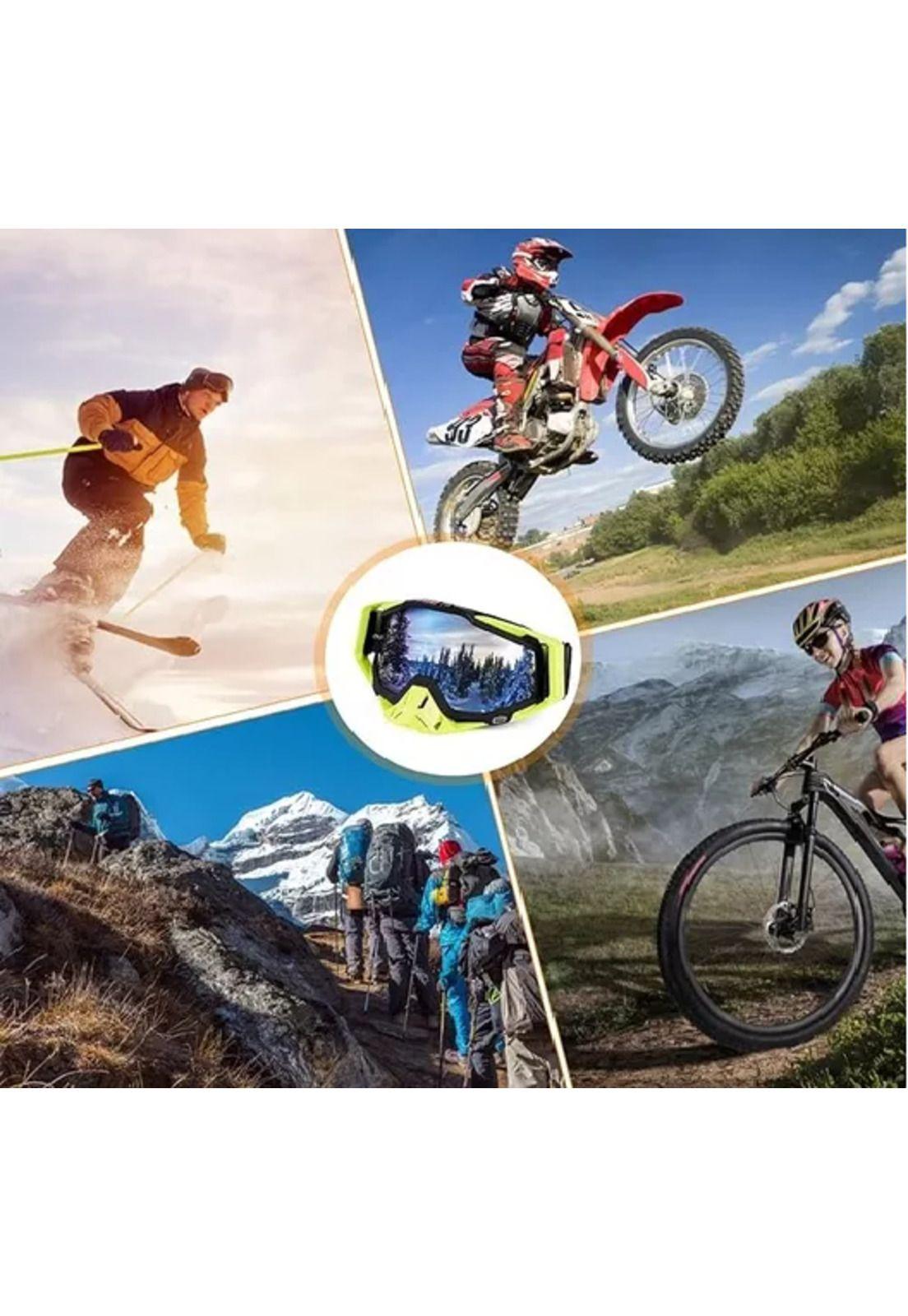 Antiparras de motocross para deportes extremos, color amarillo-6