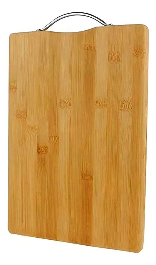 Tabla de cortar de bambú con mango para barbacoa de cocina de 20x30 cm-0