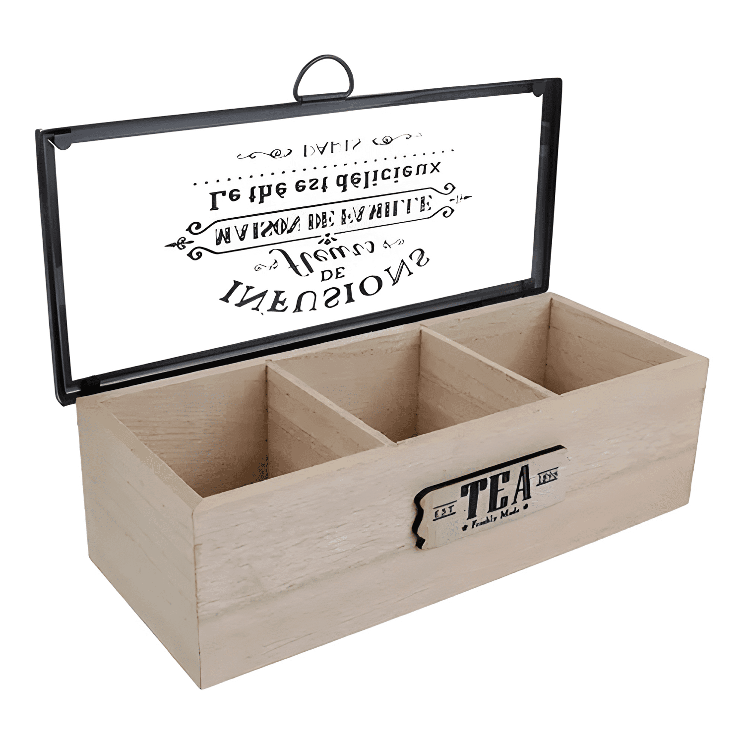Caja de té infusión 3 divisiones 24x8x9cm-2