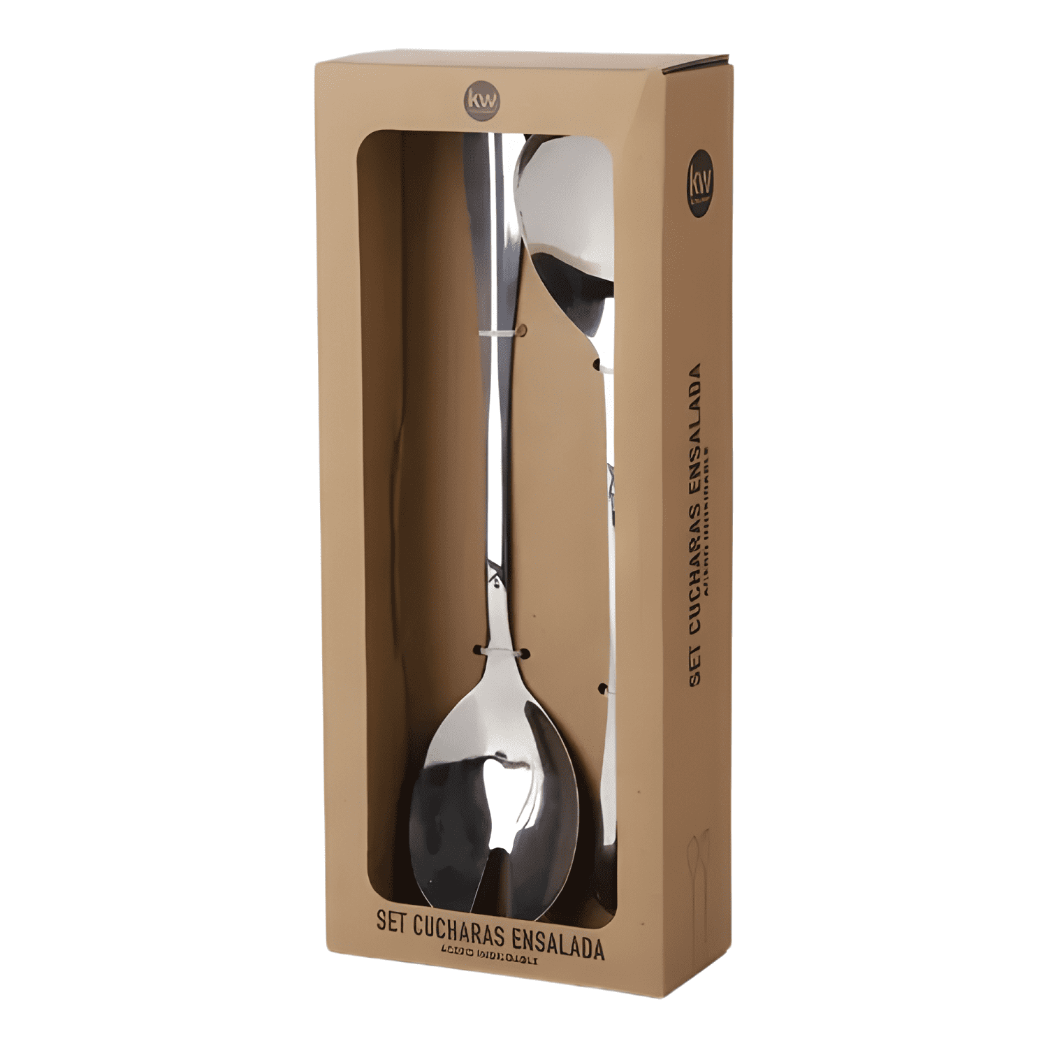 Set de cubiertos ensalada 2 piezas acero inoxidable Gris-0