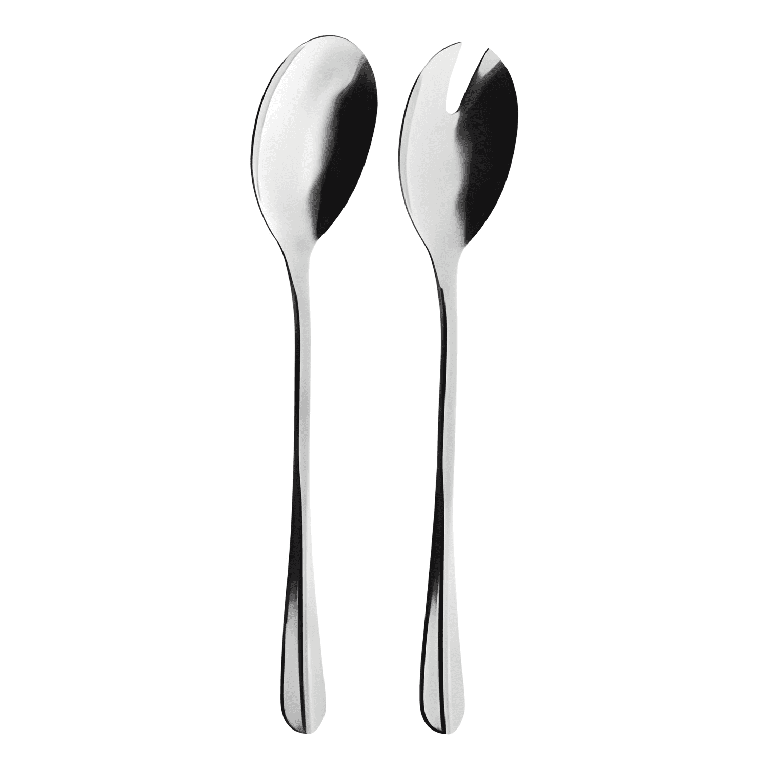 Set de cubiertos ensalada 2 piezas acero inoxidable Gris-1