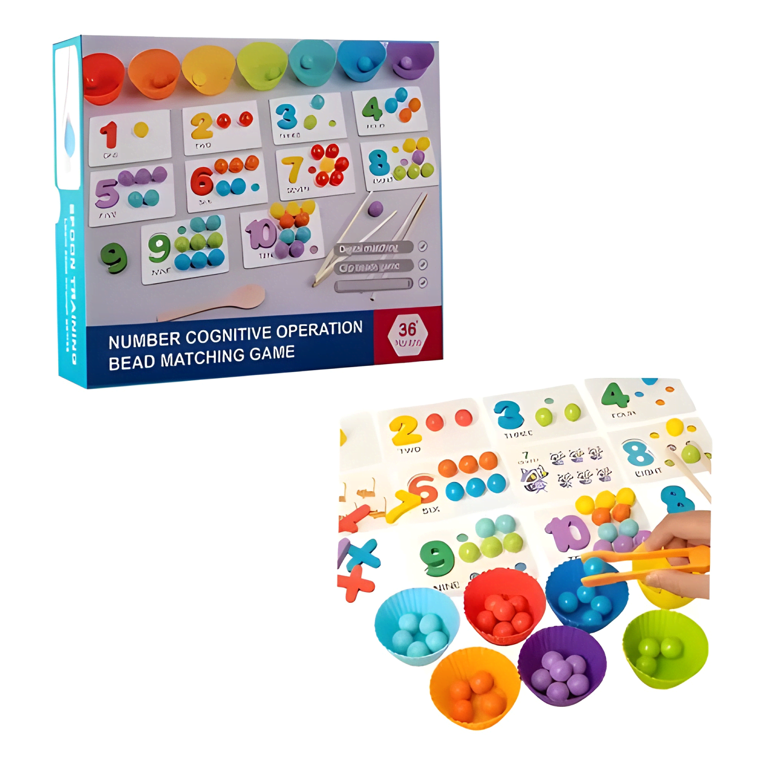 Juego montessori matemáticas didáctico de madera motricidad-0