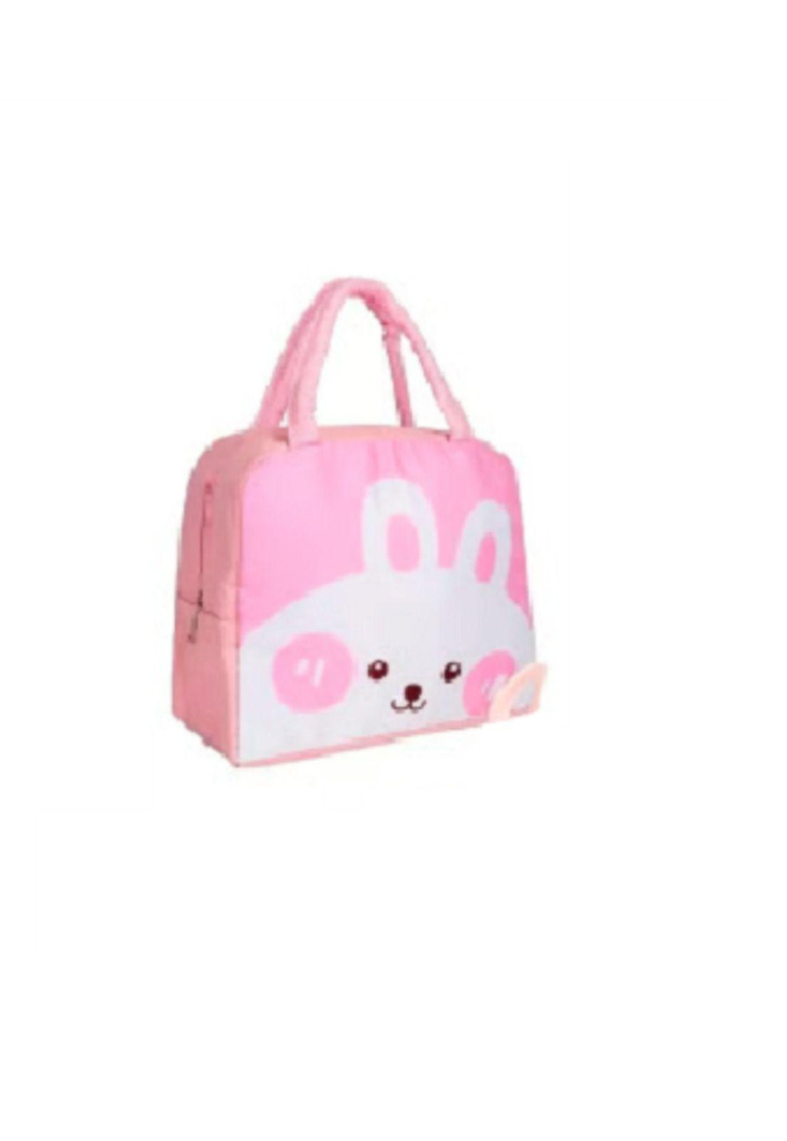 Set lonchera térmica escolar 28 piezas para niños color rosado-1