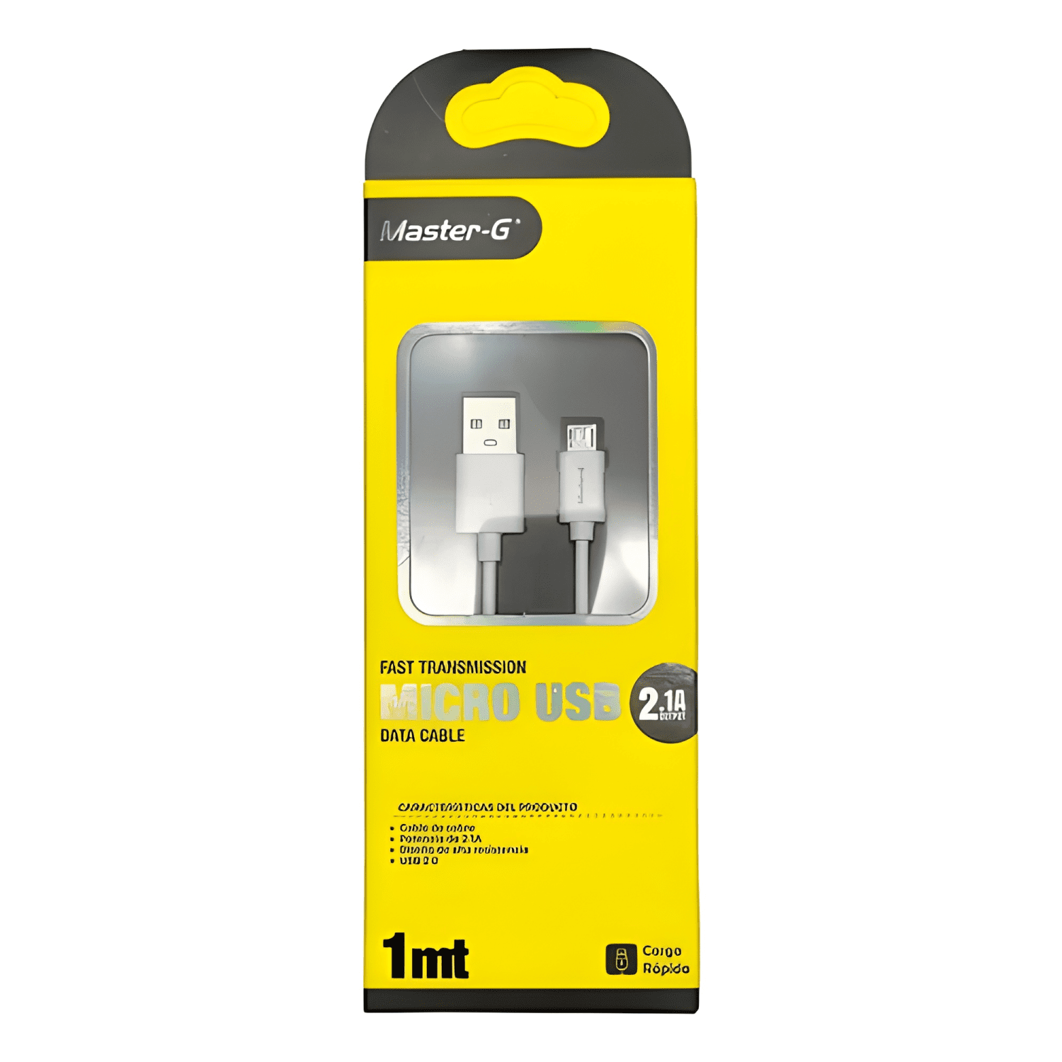 Cable de carga rápida USB a micro USB Blanco-2