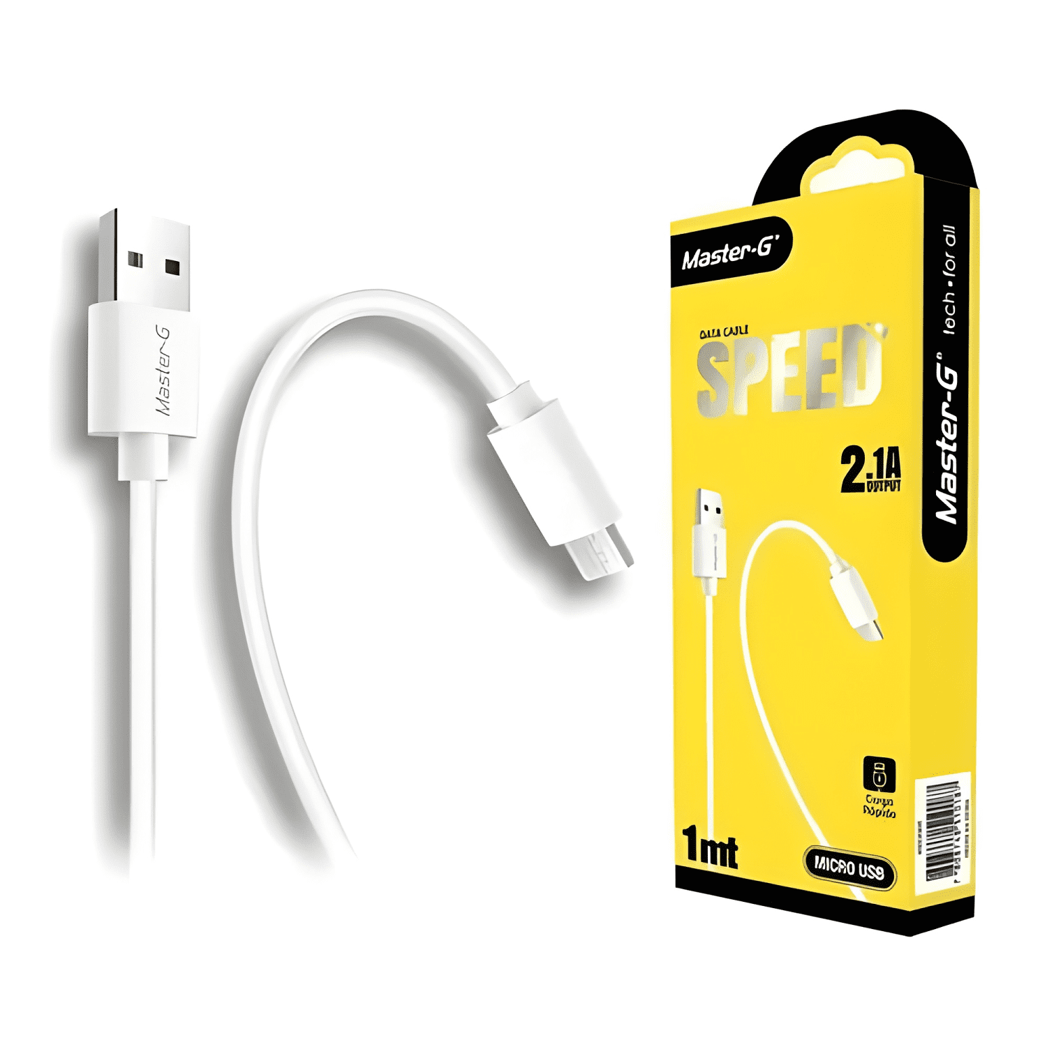 Cable de carga rápida USB a micro USB Blanco-3
