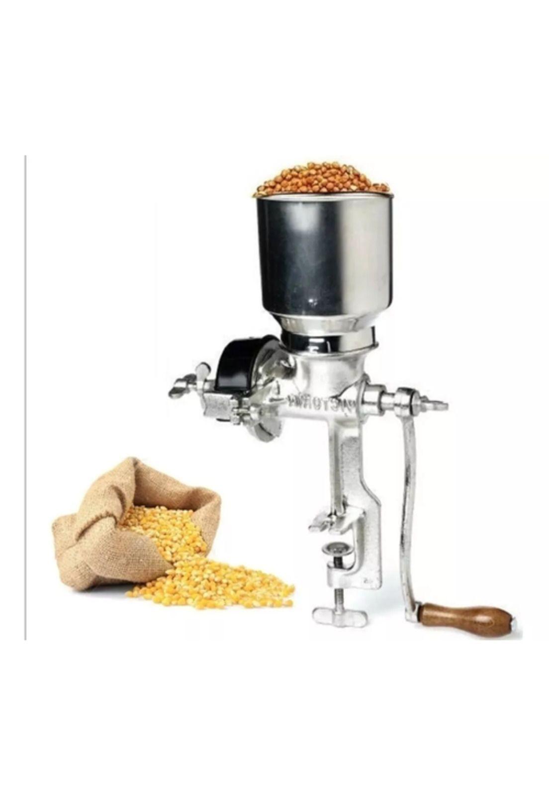 Molino manual metálico choclo maíz café color plata-4