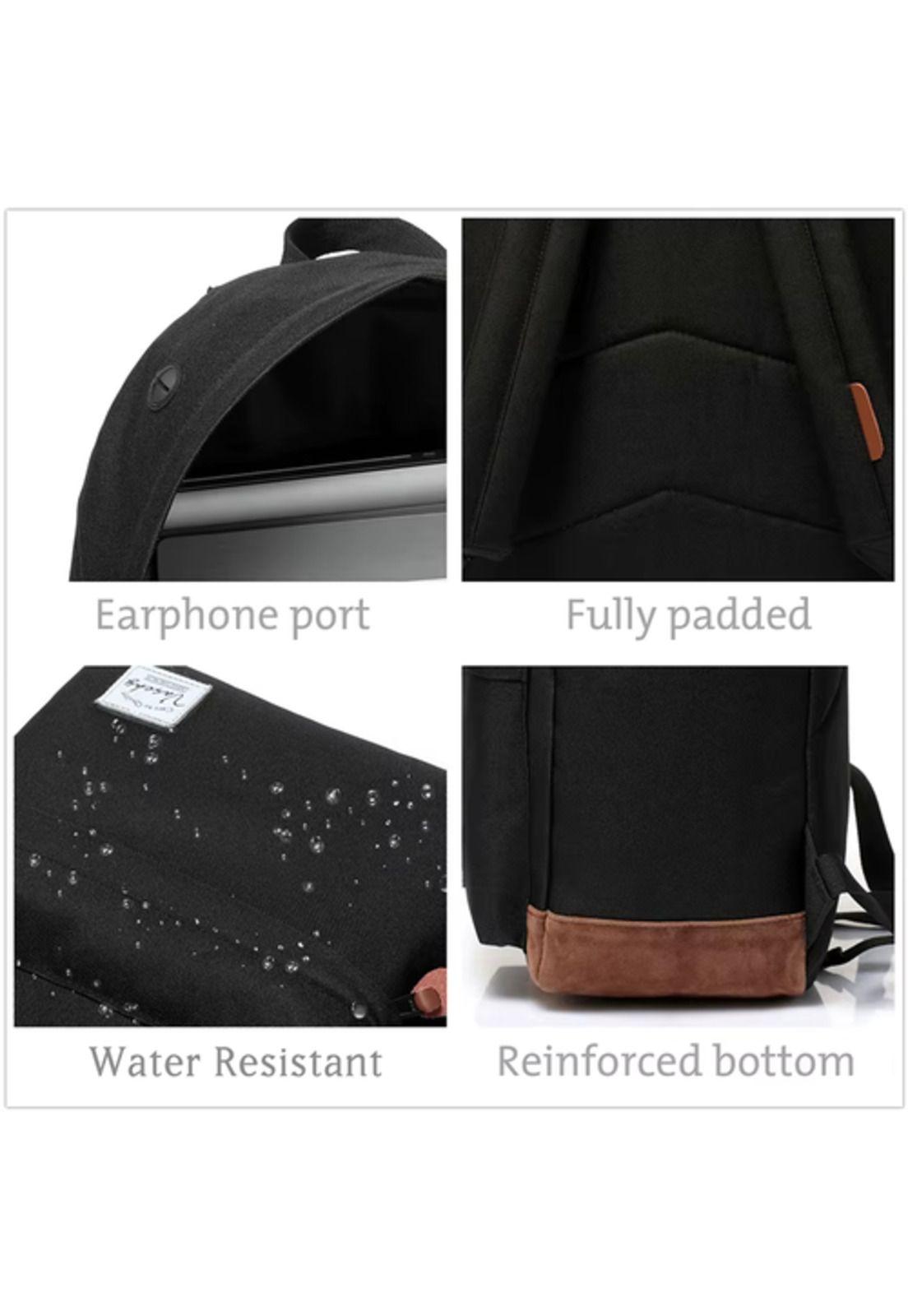 Mochila urbana escolar bolso a la moda Caribe 28L negro-2