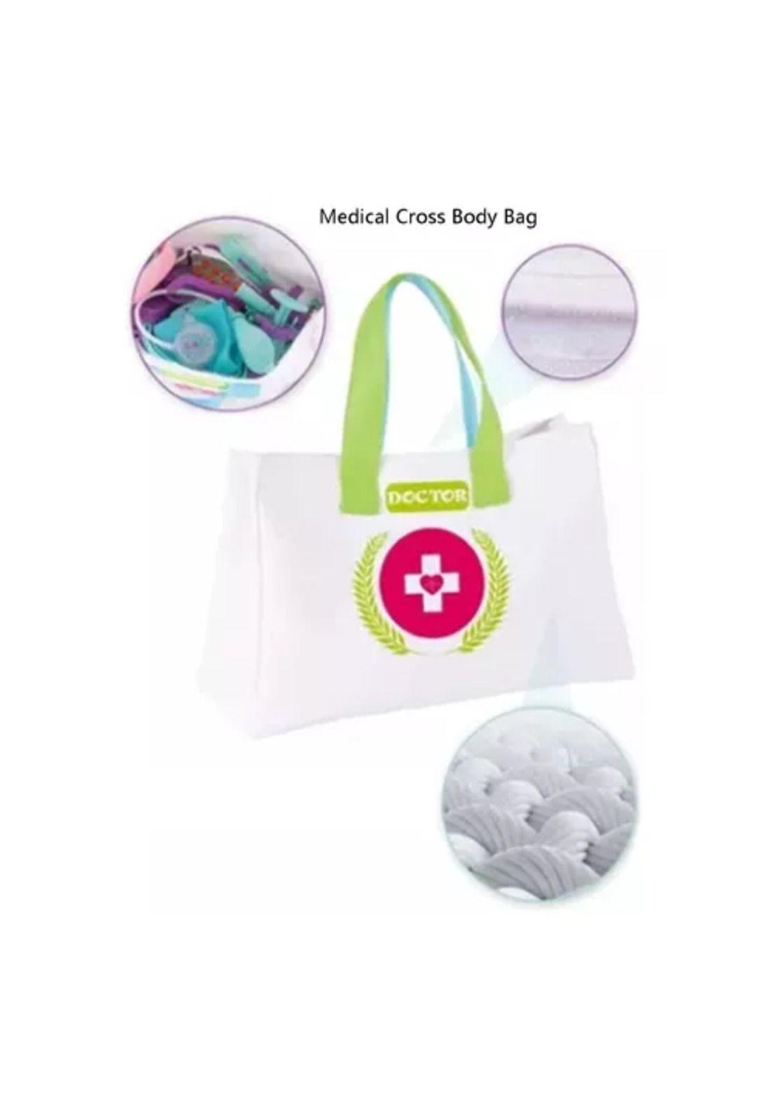 Set de juguetes médico para niños con luz y sonido blanco-3