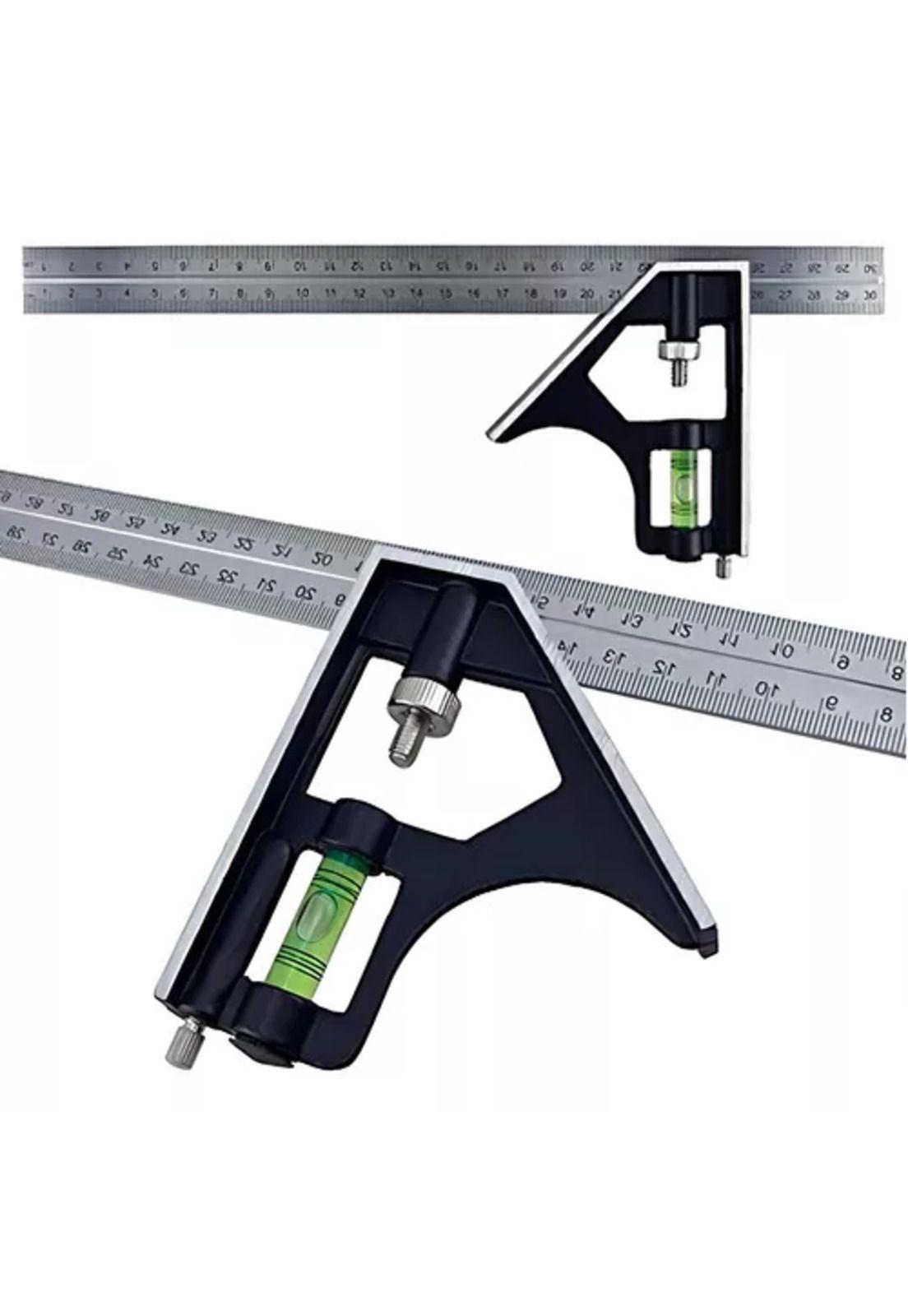 Escuadra 30cm ajustable con nivel Kamasa KM-495-5