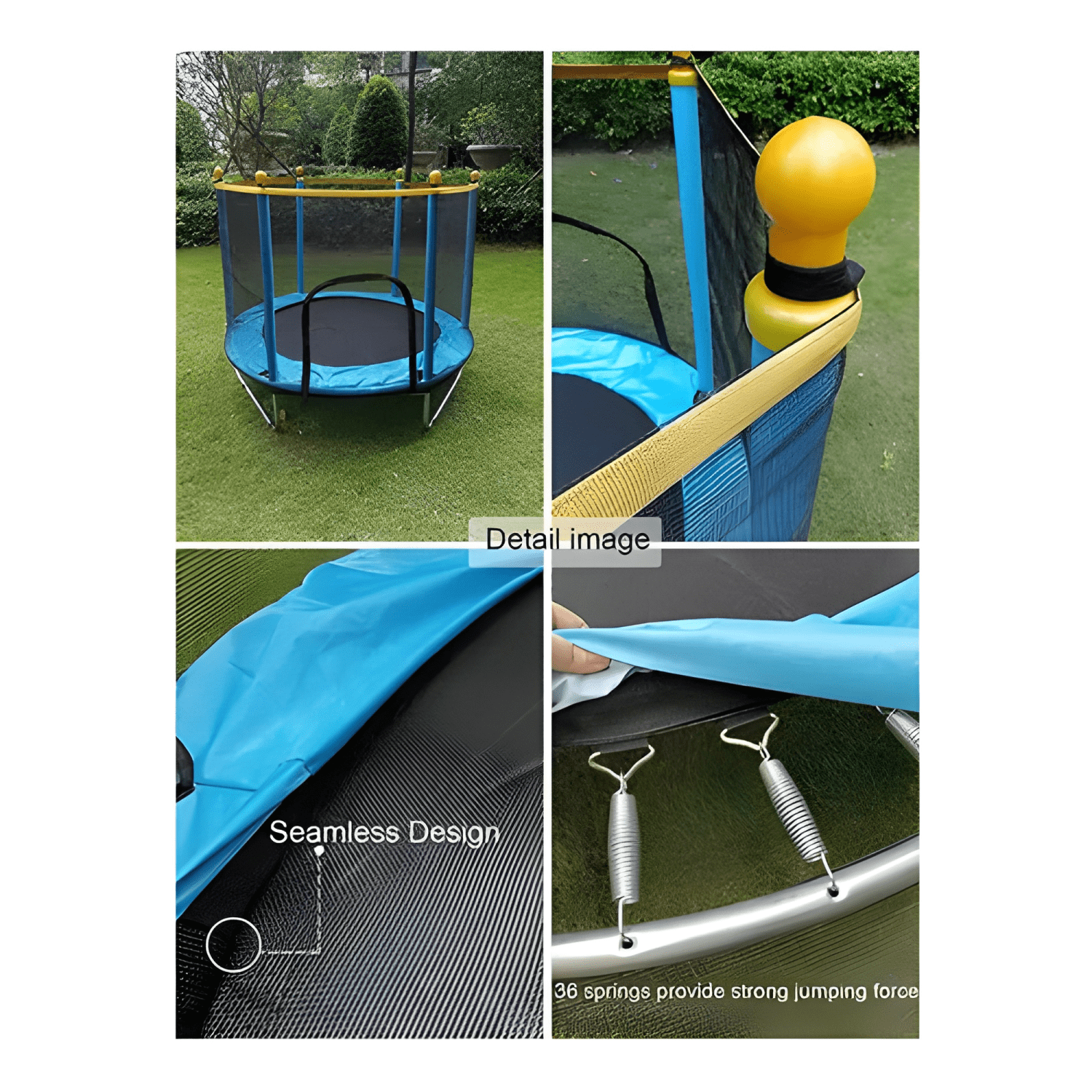 Cama elástica trampolín para niños 1,4 m-1
