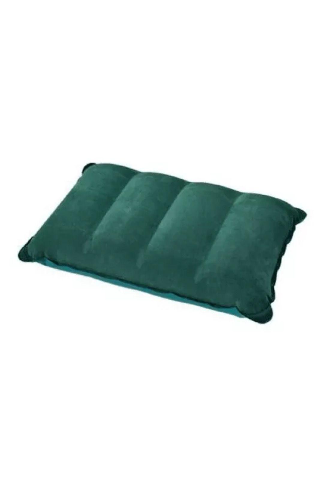 Colchón inflable doble Klimber, + inflador + 2 almohadas, color verde-2