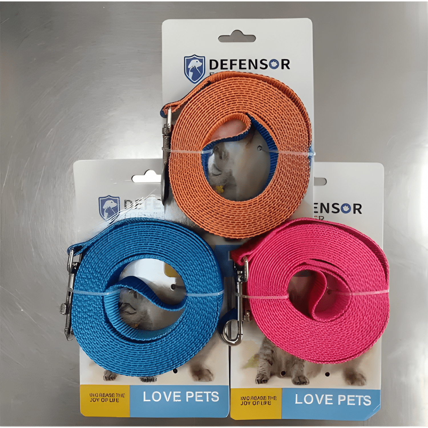 Correa plana larga resistente para perros 3 metros x 2,5cm-4