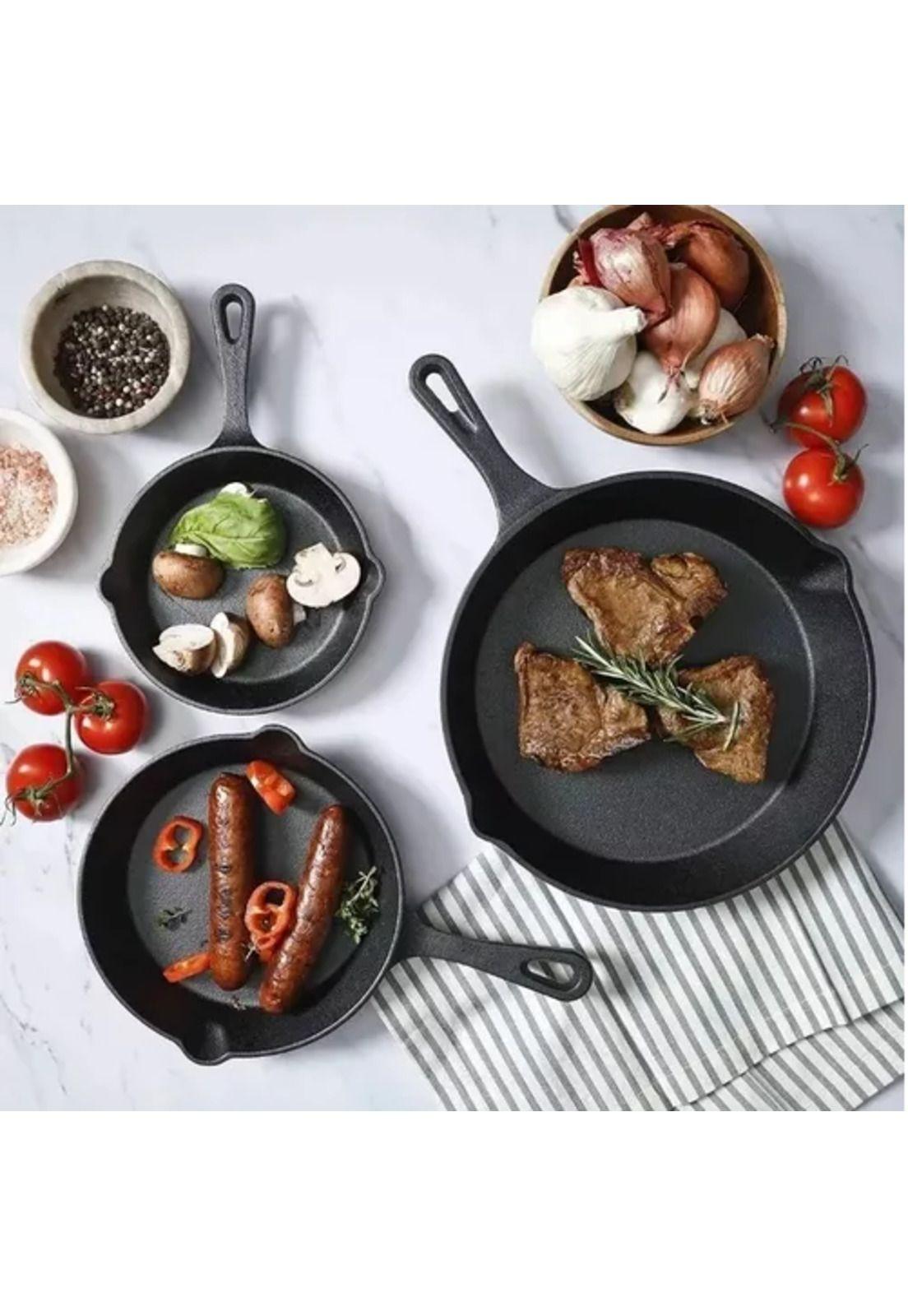 Set de 4 sartenes de hierro fundido, skillet-7