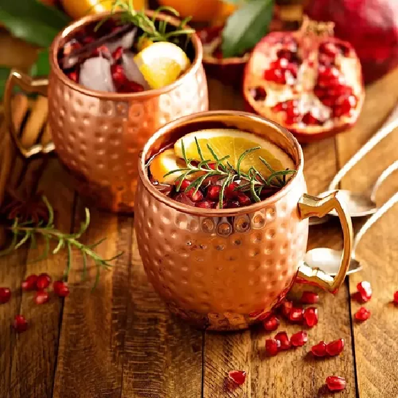 Vaso taza de cobre Juego 2  Moscow Mule Cocktail 500ml-3