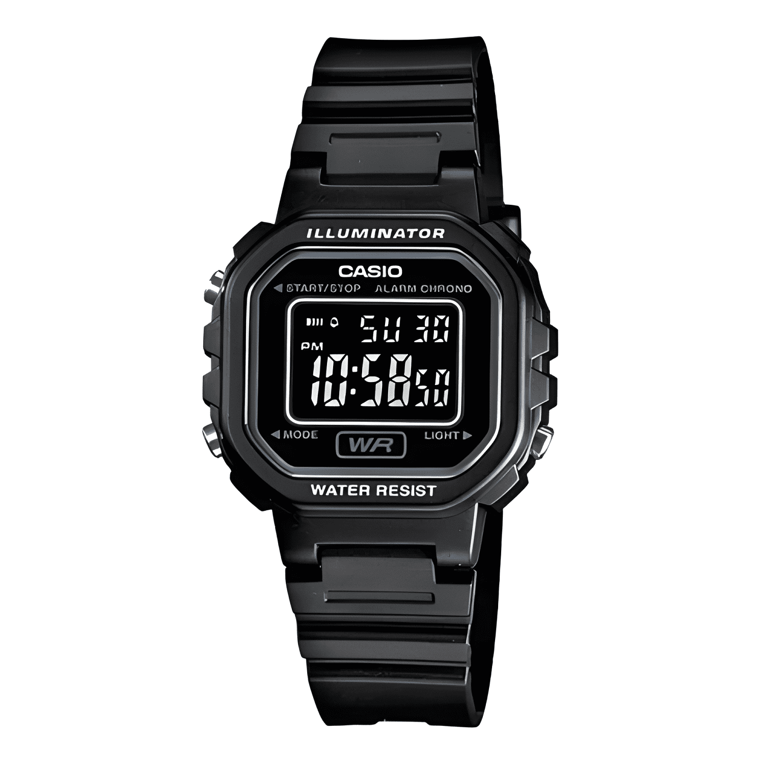 Reloj pulsera digital casio la-20wh-4a1 con correa de-0