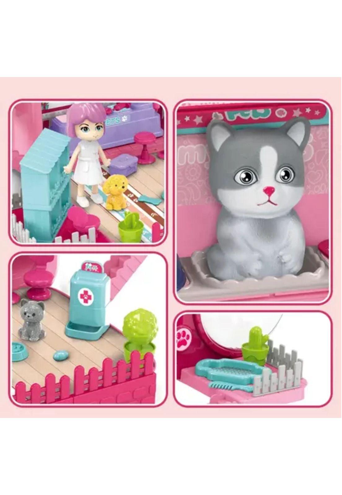 Maleta 3 en 1 para cuidados de mascotas, gato, hospital-5
