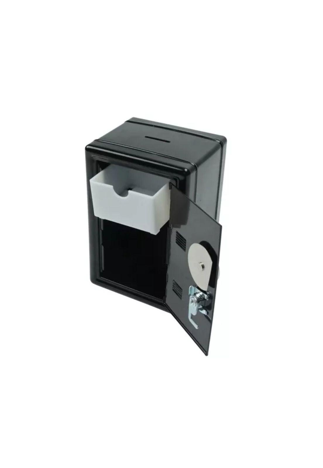 Caja fuerte metálica pequeña con llave para dinero 18 x12...-2