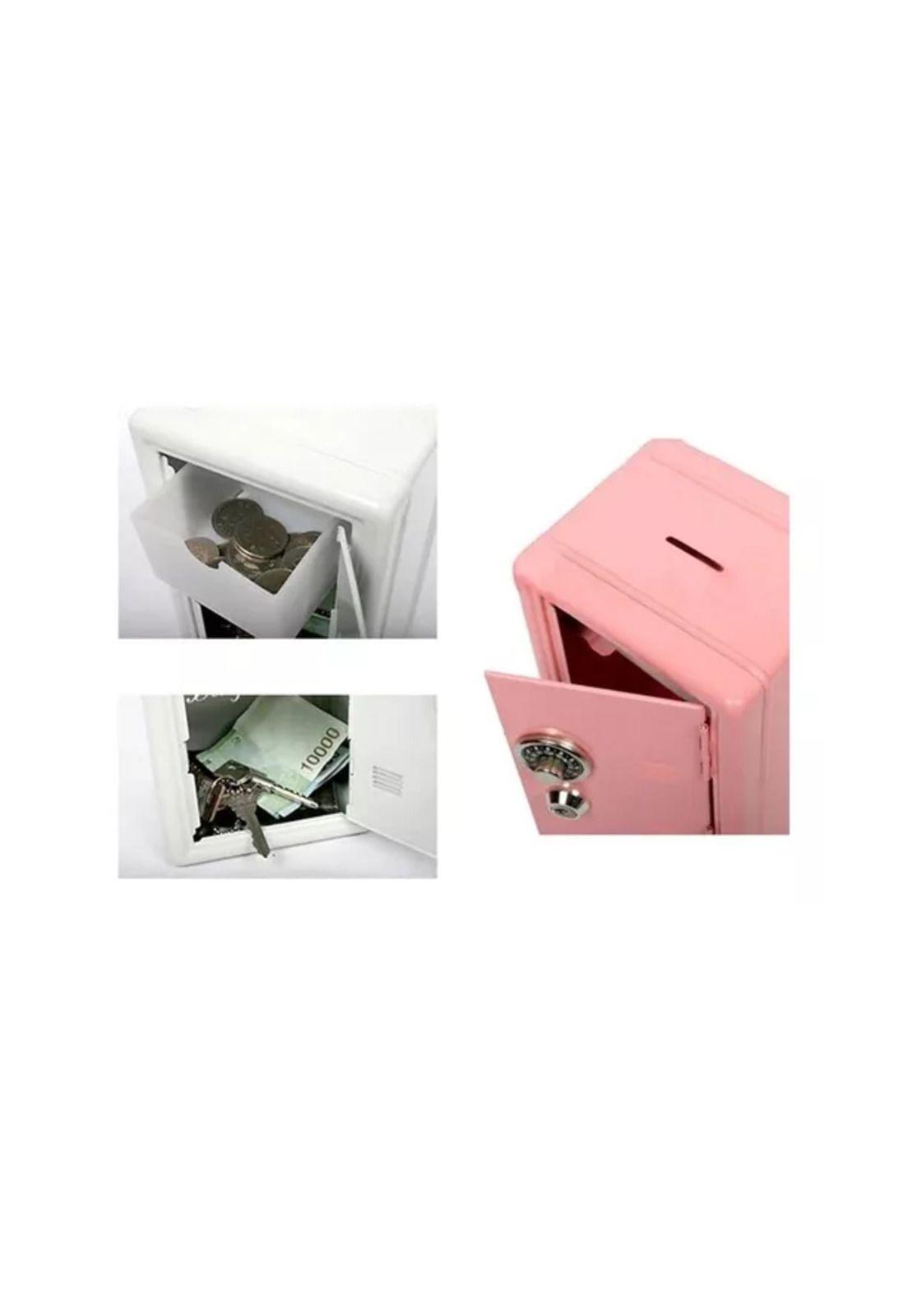Caja fuerte metálica pequeña con llave para dinero 18 x12...-3