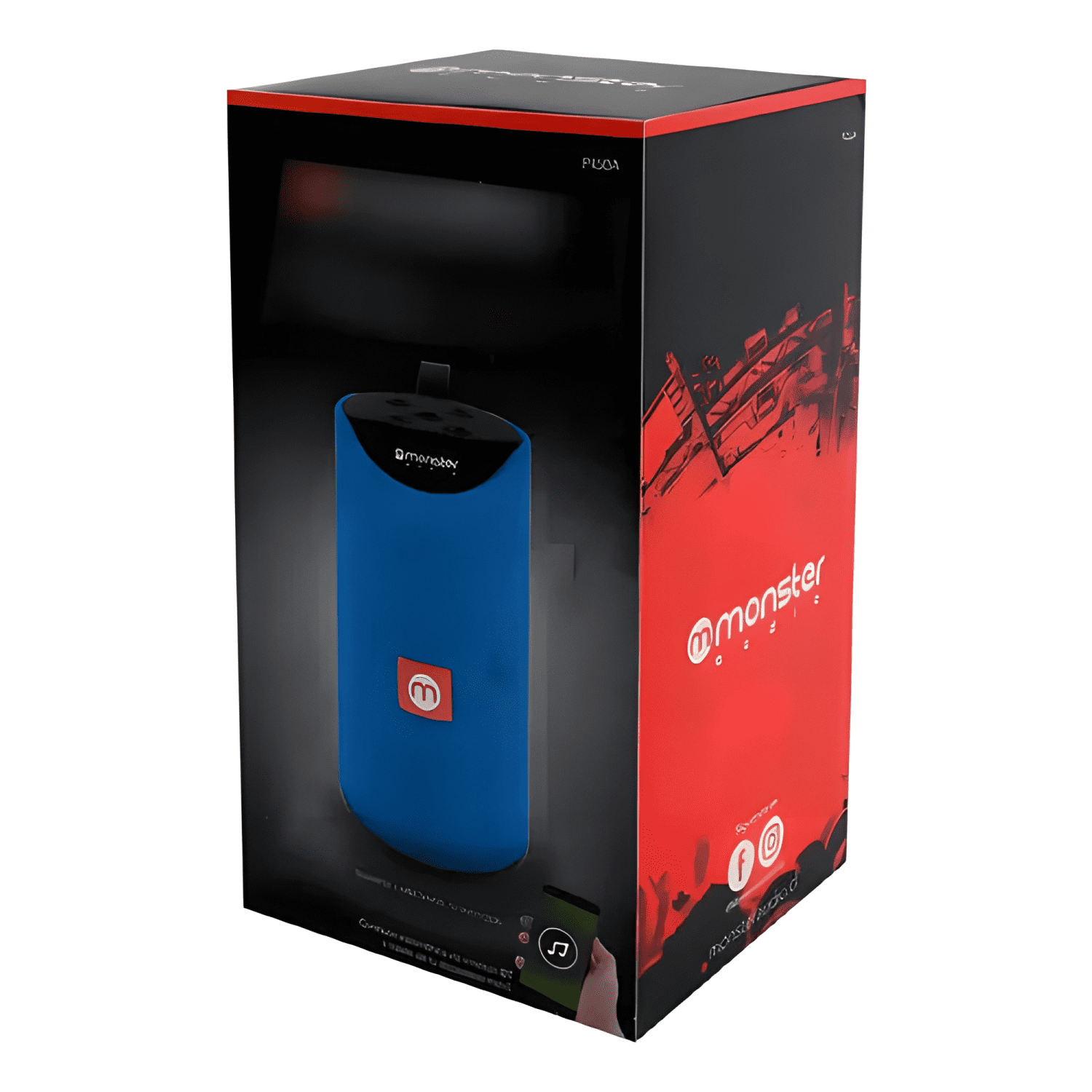 Parlante bluetooth portátil p450 inalámbrico Azul-3