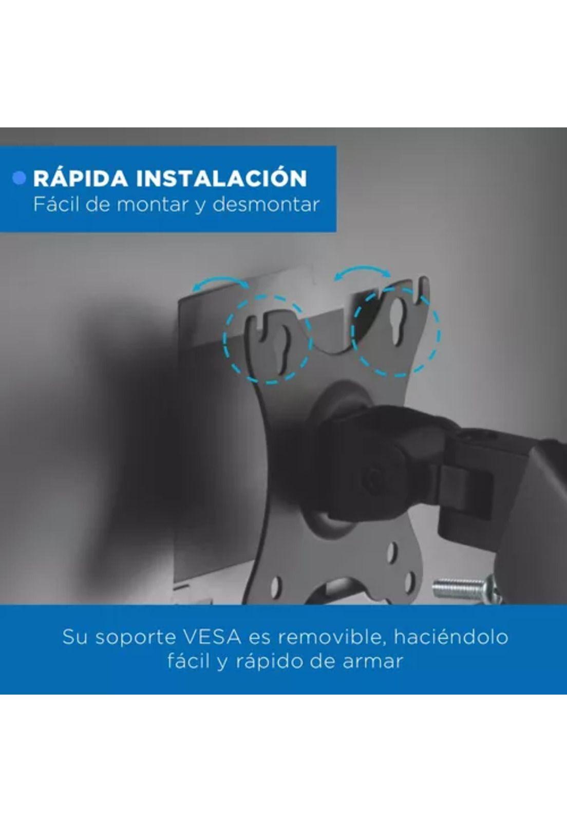 Soporte brazo para monitor resorte a gas de escritorio-3