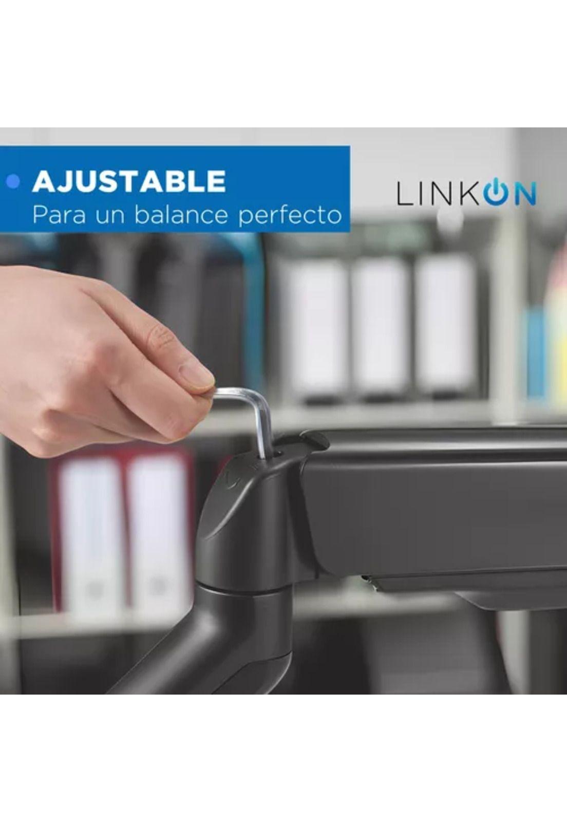 Soporte brazo para monitor resorte a gas de escritorio-5