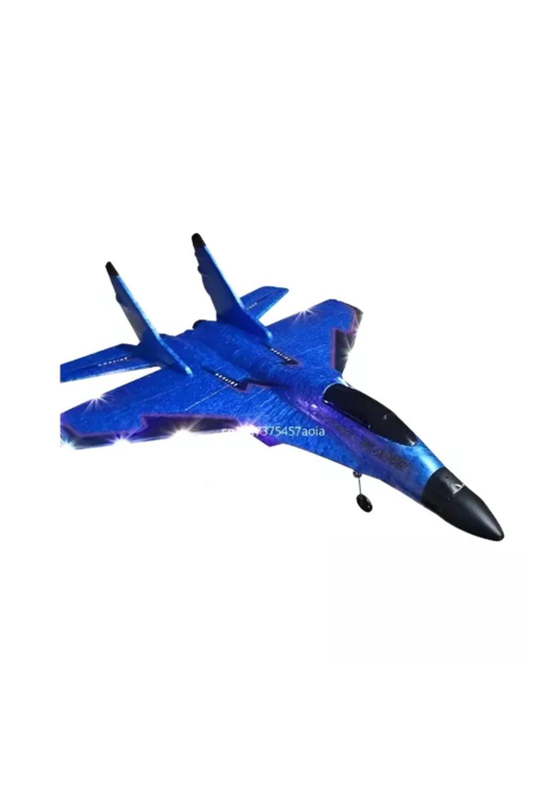 Avión de combate a control remoto de juguete Su-35 AMC azul-0