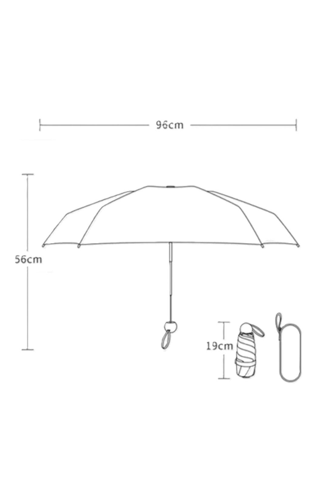 Rayos uv mini paragua bolsillo sombrilla plegable 8huesos ro-3