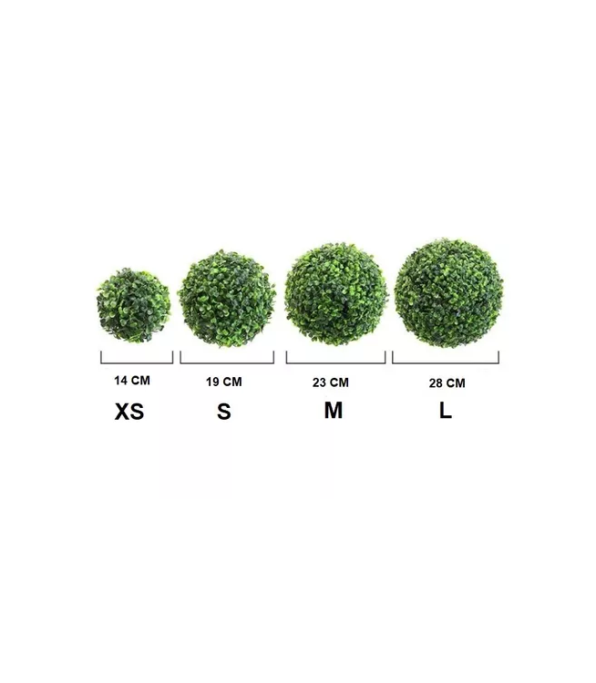 Pack de 6 Bolas de Pasto Artificial Césped Decoración 19cm-3