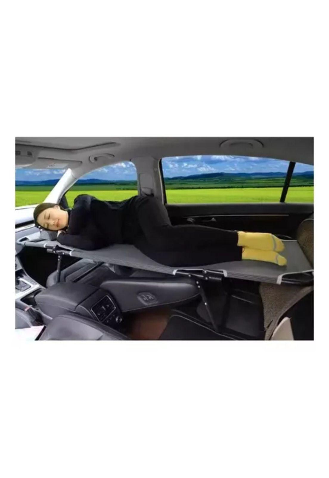 Silla cama plegable y portátil para playa y camping gris-4