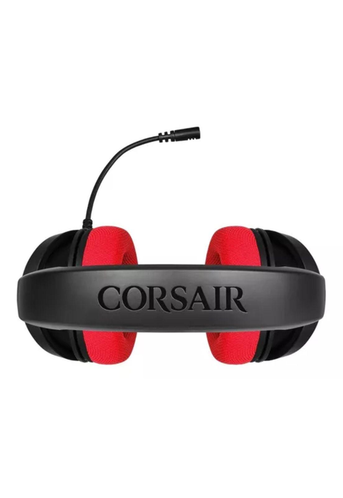 Auriculares gamer Corsair HS35 stereo carbon rojo-6