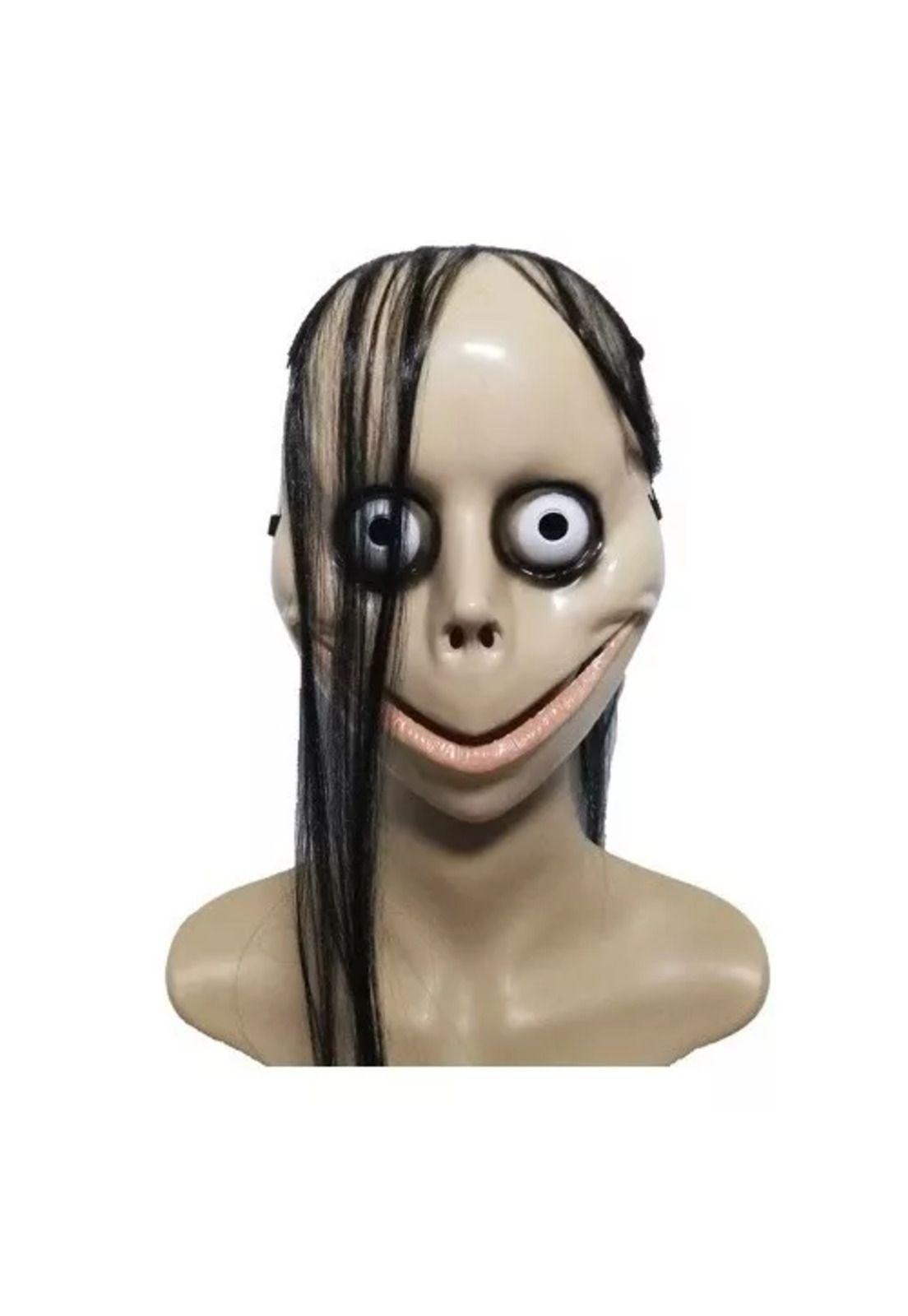 Máscara Momo, disfraz de Halloween, terror-1