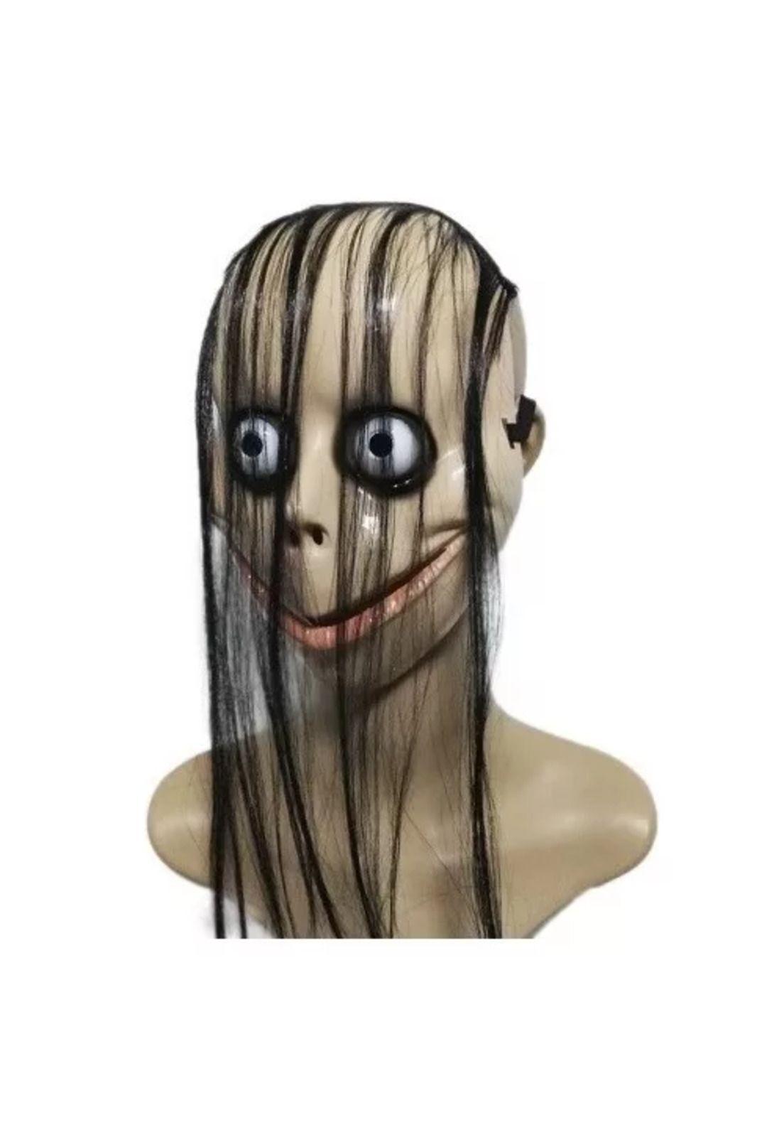Máscara Momo, disfraz de Halloween, terror-3