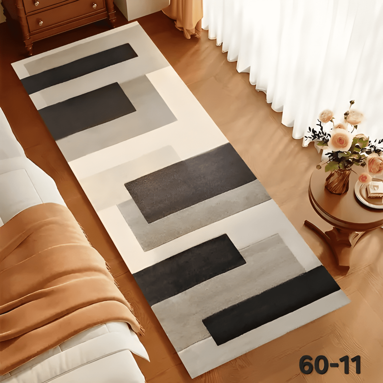 Alfombra Pasillo- Cocina- Baño 60x180cm Con Antideslizante-2