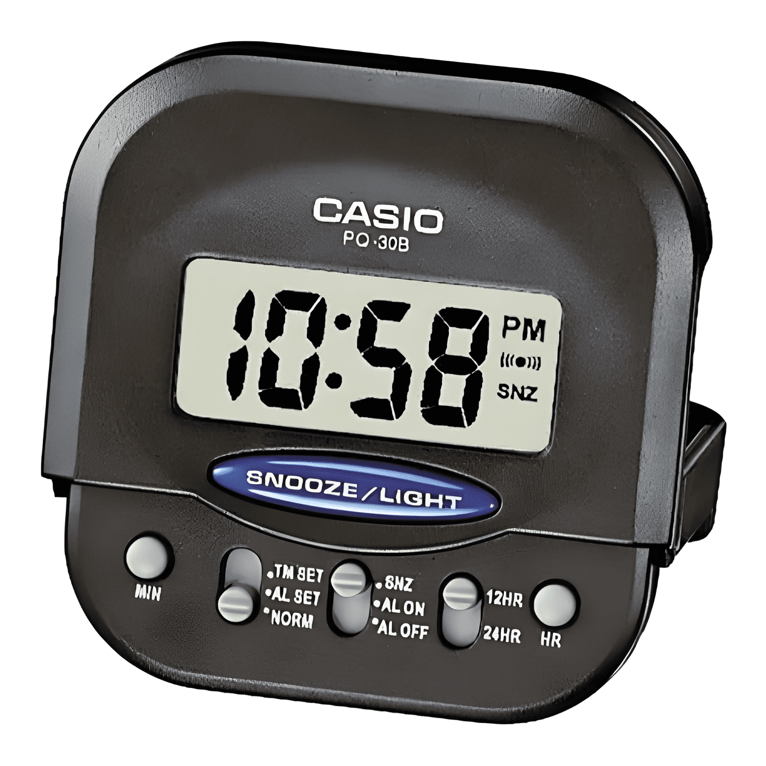 Reloj despertador casio pq-30b-1 Negro-0