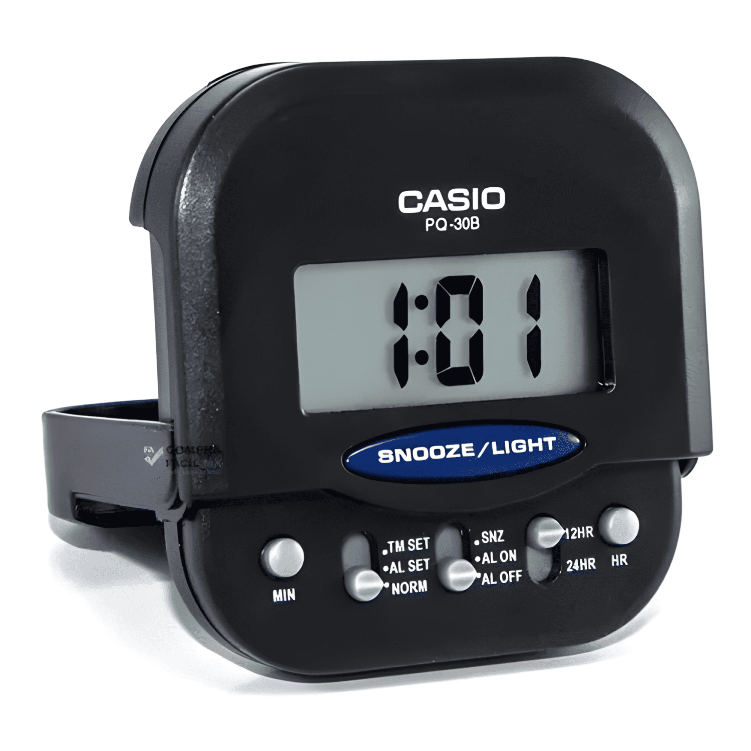 Reloj despertador casio pq-30b-1 Negro-2