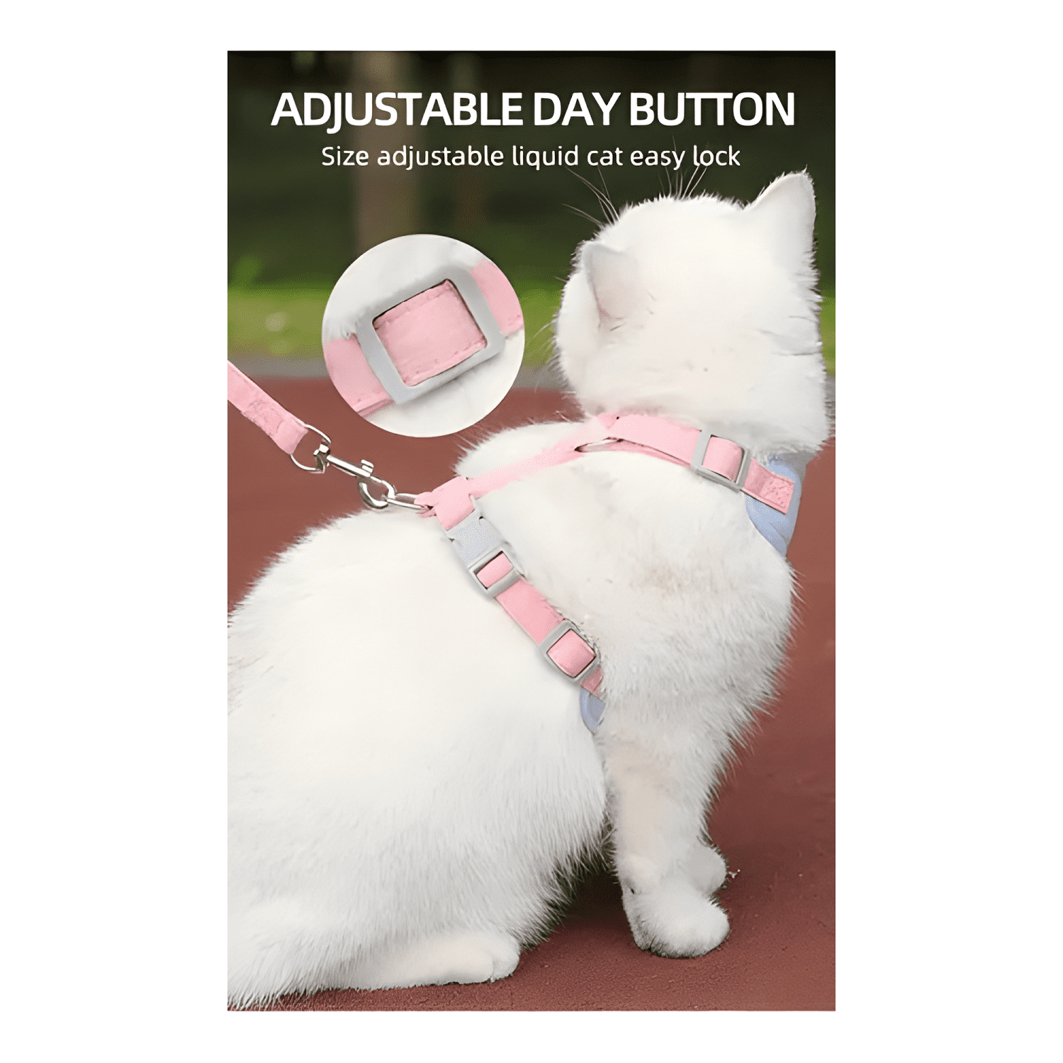 Set arnés antiahogo ajustable para perro gato pequeños-3
